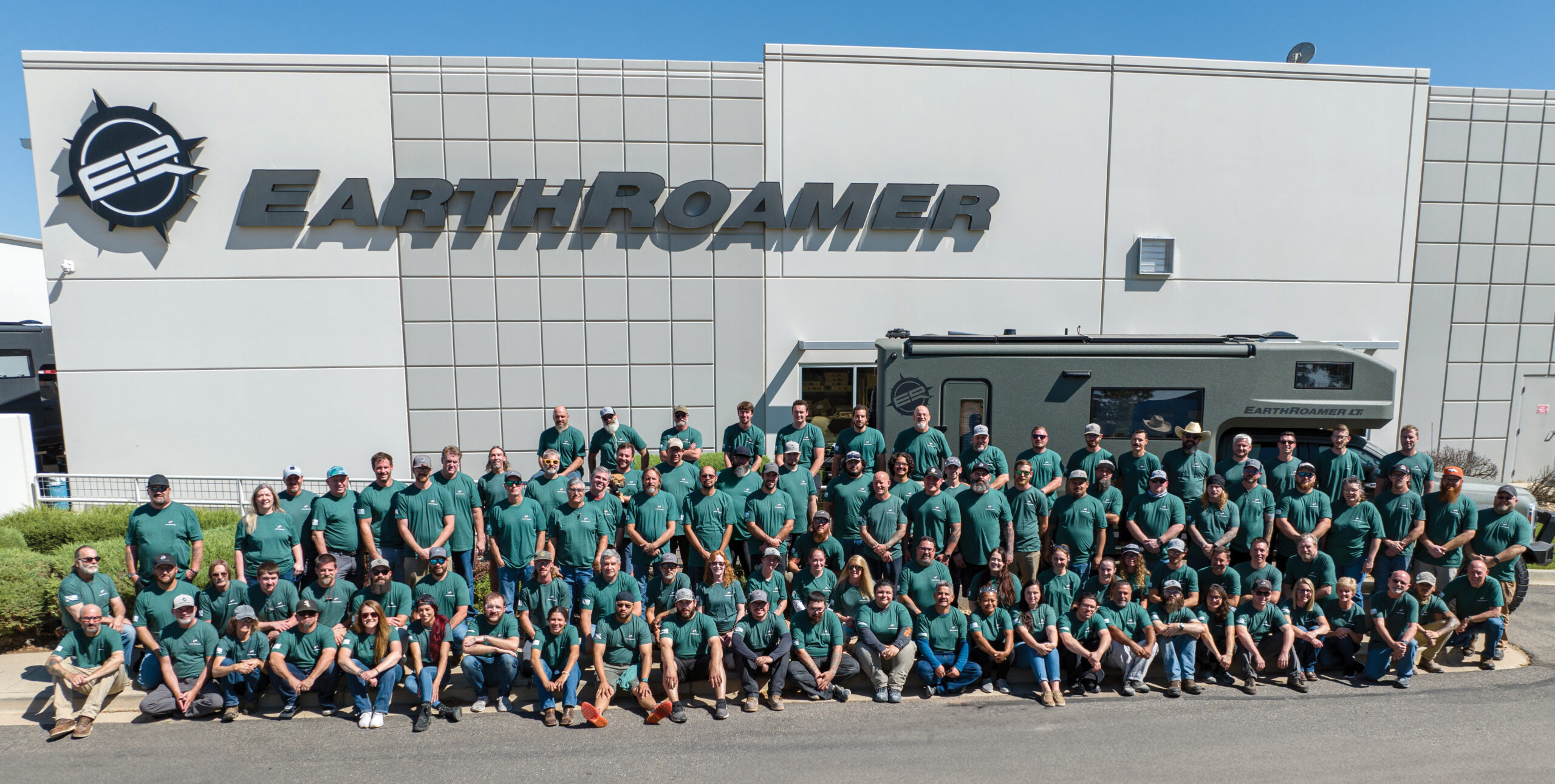 About EarthRoamer team photo.